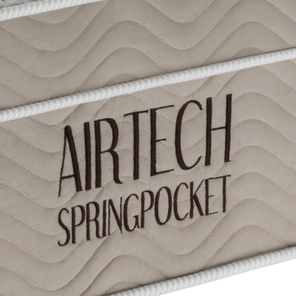 Colchão Queen de Molas Airtech Springpoket Bege D-26 158x198x30 cm Ortobom, , large image number 2